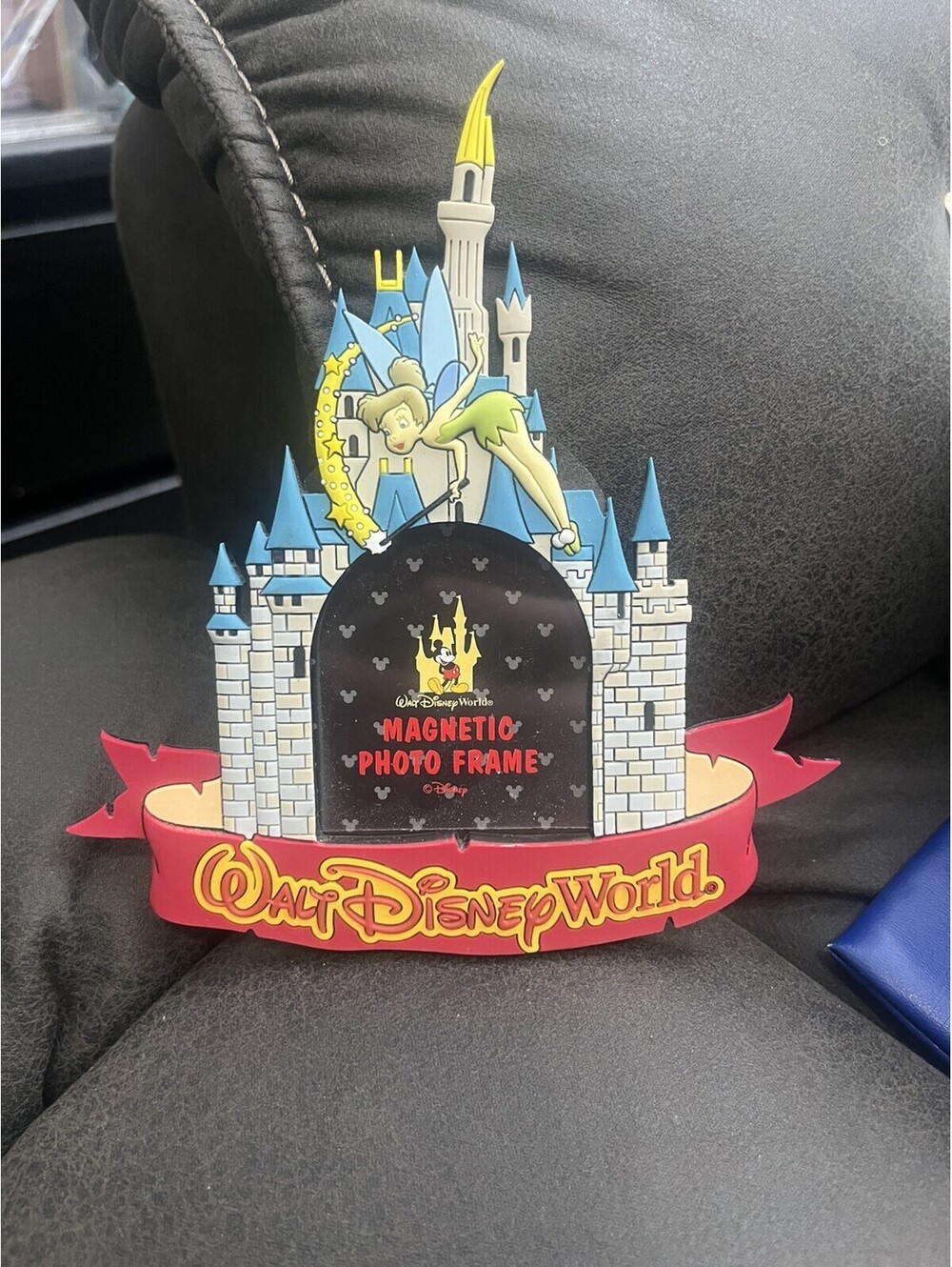 Vintage Walt Disney World Tinker Bell Magnetic Picture Frame Magnet Photo